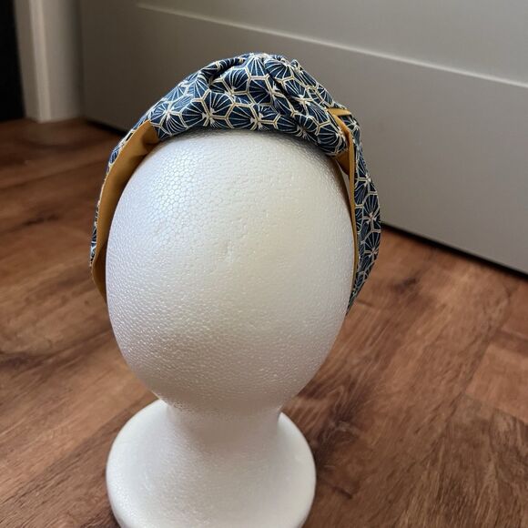 Cucitorino Geometric Floral Top Knot Headband Japanese Asian Inspired Fabric NEW - Picture 5 of 10